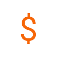 Icono del signo del dólar